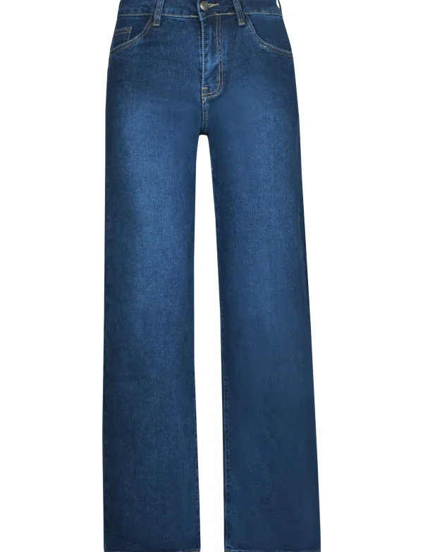 Ana & Lucy | Wide leg jeans ALH1679 Donkerblauw