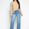 ANALUCY | Cargo jeans, elastische band Blauw