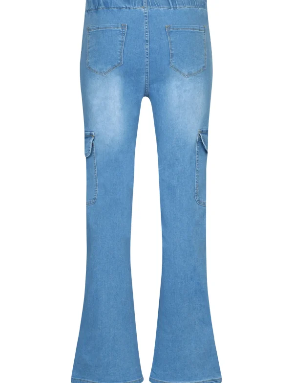 ANALUCY | Cargo jeans, elastische band Blauw