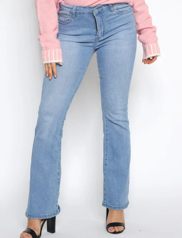 ANALUCY | Flared jeans ALH1690 Blauw