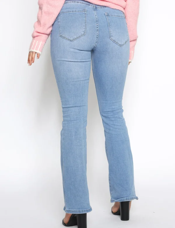 ANALUCY | Flared jeans ALH1690 Blauw