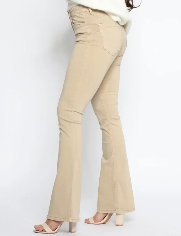 ANALUCY | Flared jeans H6954-A Zand