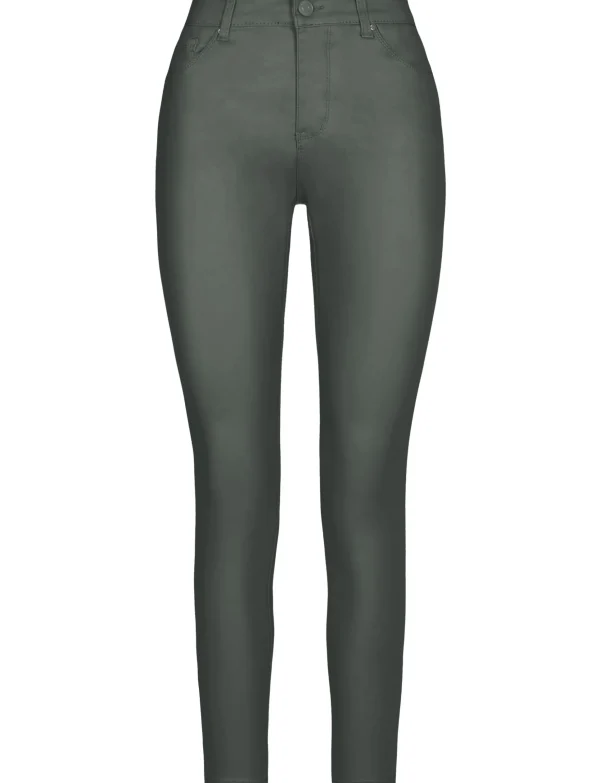 ANALUCY | Leatherlook broek H6826 Groen