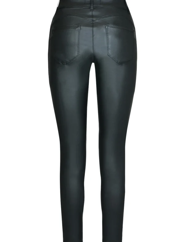 ANALUCY | Leatherlook broek H6826 Zwart