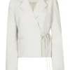 Blazer met strik Beige