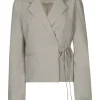 Blazer met strik Taupe