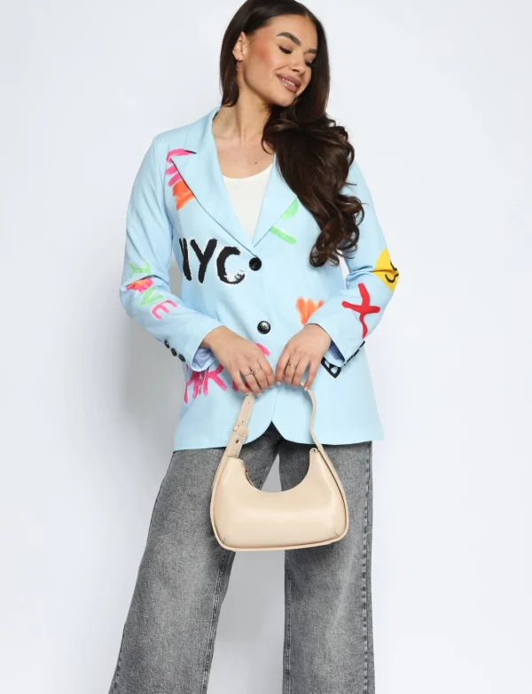 Blazer NYC Lichtblauw