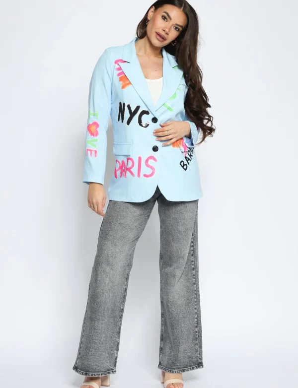 Blazer NYC Lichtblauw