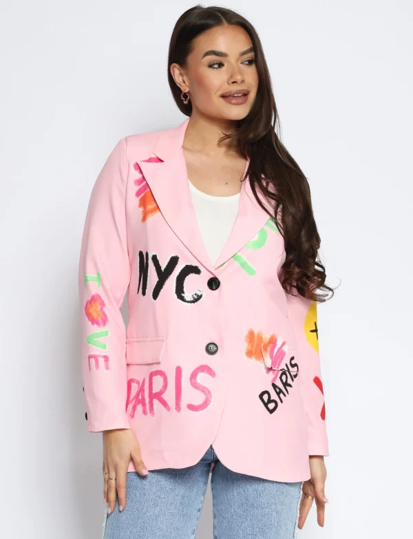 Blazer NYC Lichtroze