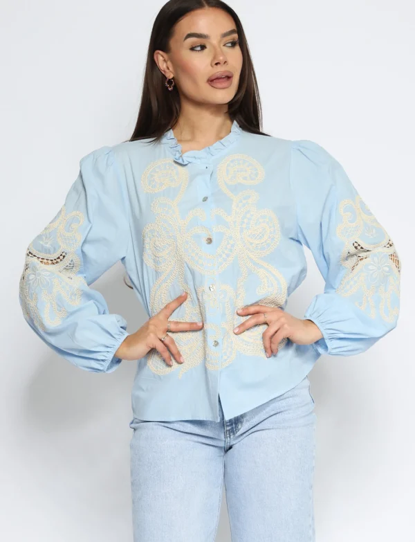 Blouse Dane Lichtblauw