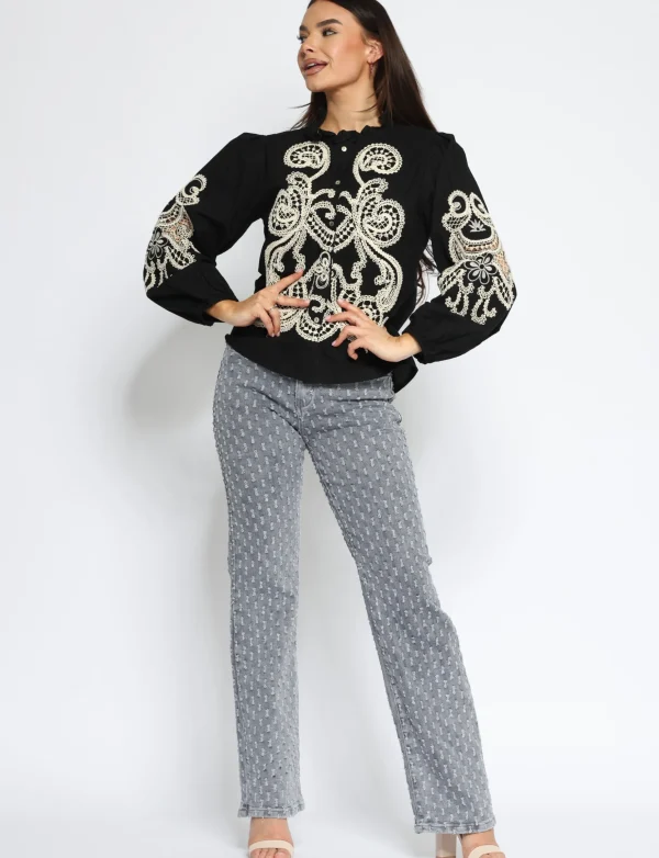 Blouse Dane Zwart