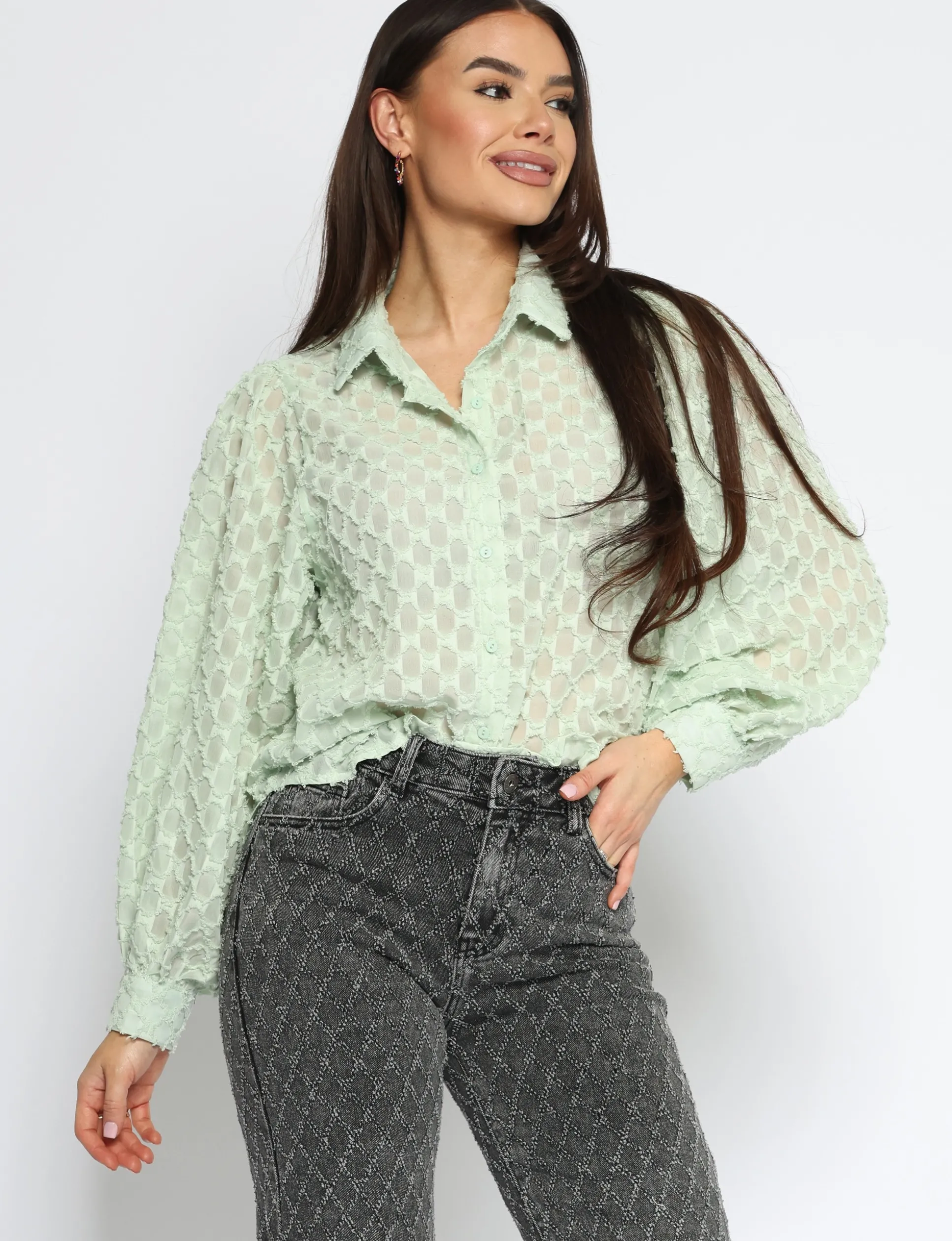 blouse_dania_groen_0.webp Blouse Dania Groen