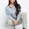 Blouse Eva Blauw