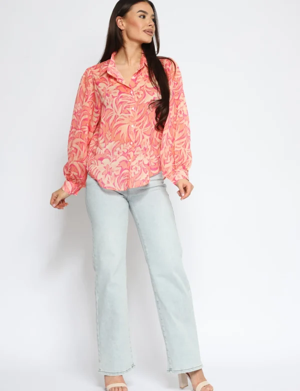 Blouse Lin Oranje