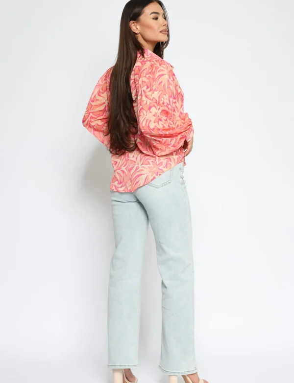 Blouse Lin Oranje
