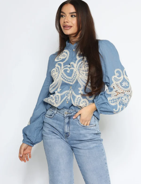 Blouse Molly Blauw