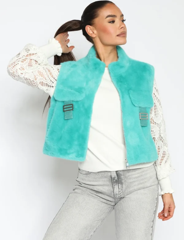Bontgilet Riley Petrol
