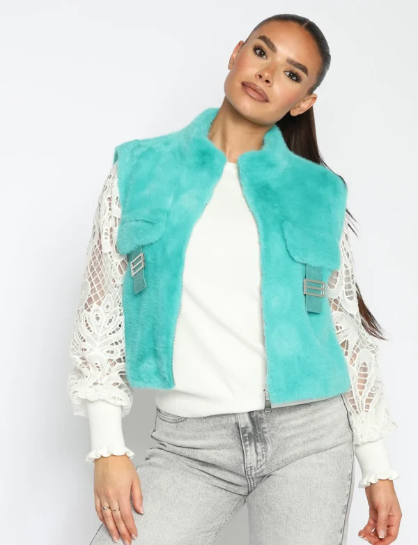 Bontgilet Riley Petrol
