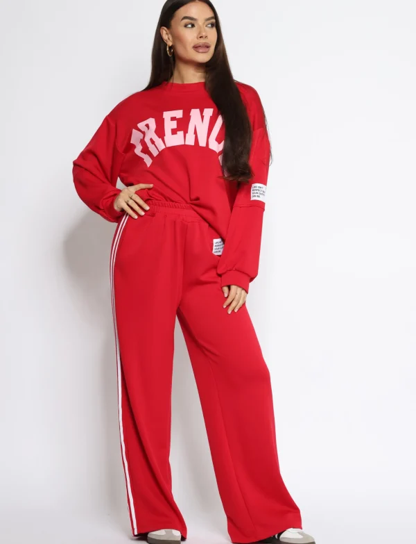 Broek French Rood