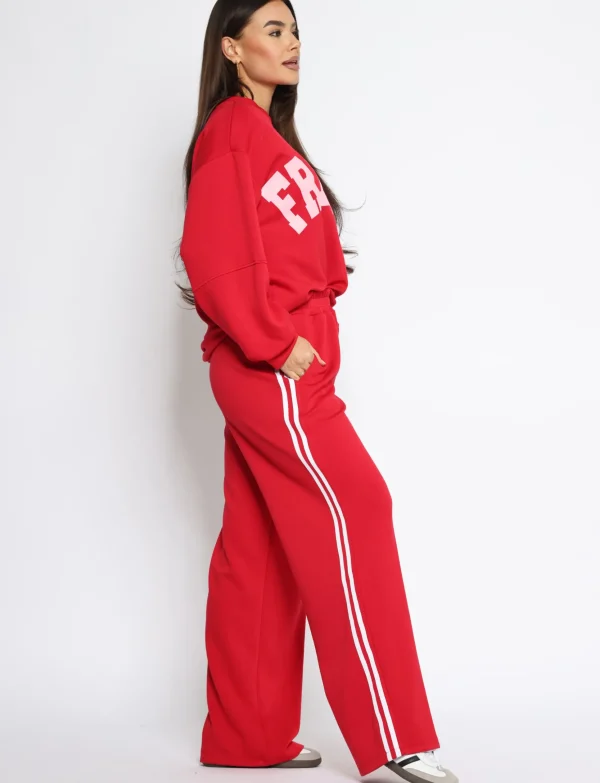 Broek French Rood