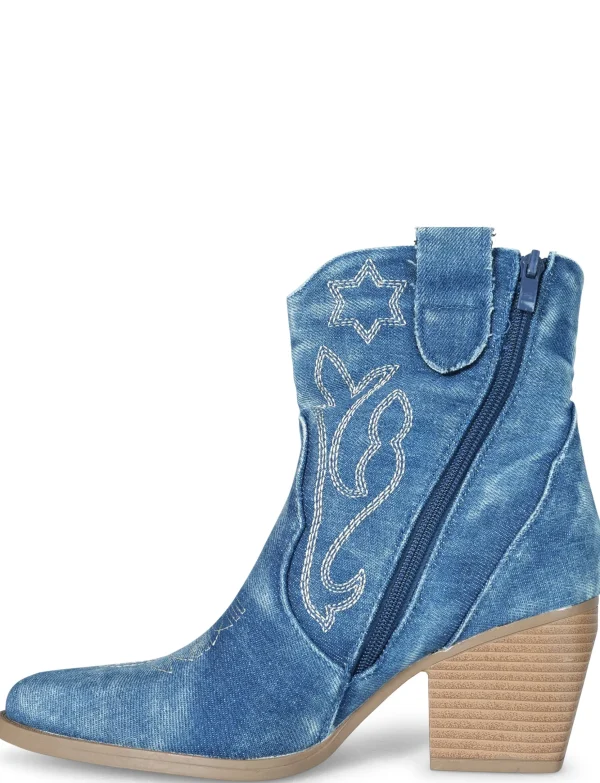 Cowboy boot Jeans Bella Donkerblauw