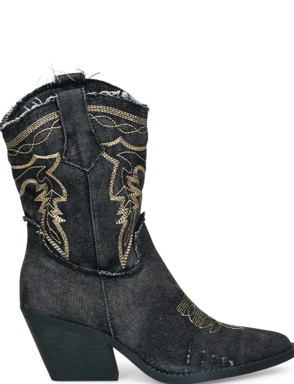 Cowboy Boot Jeans Lotte Zwart