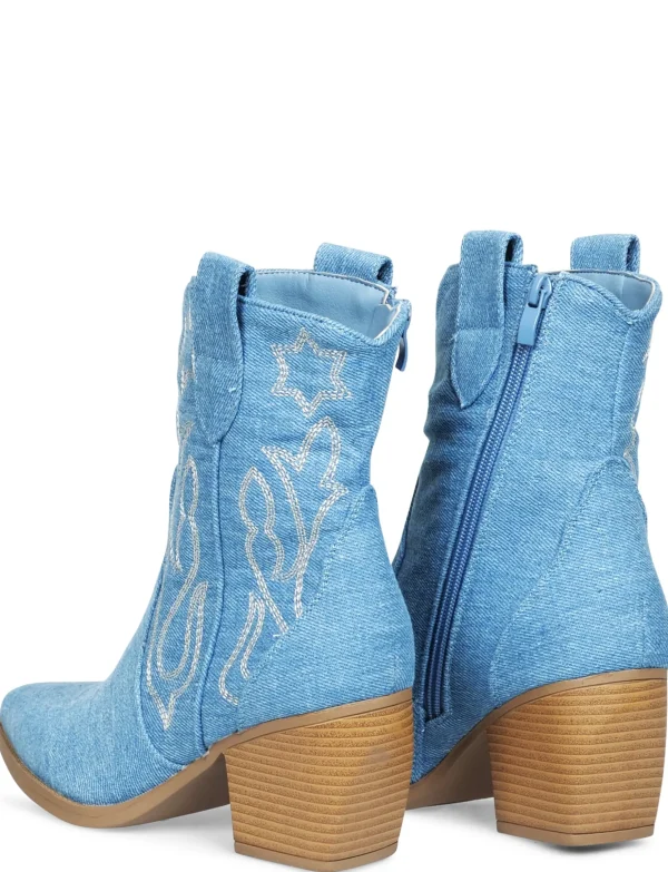 Cowboy Boot Jeans Vive Blauw
