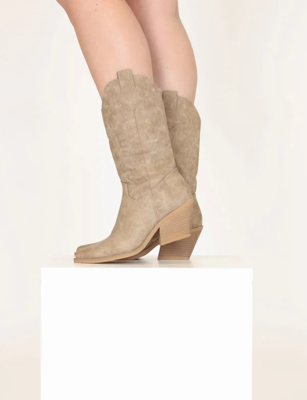 Cowboy Boot Kim Taupe