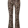 Flared broek Josje Panter Bruin