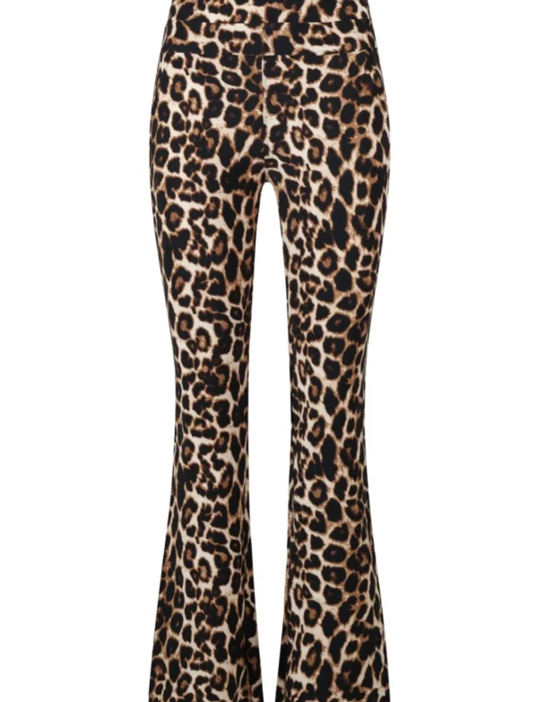 Flared broek Josje Panter Bruin