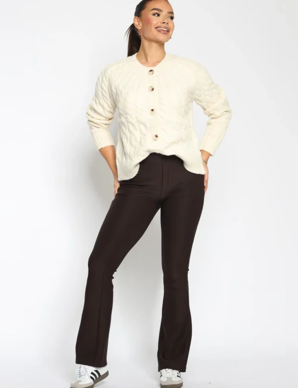 Flared Pants Nora Donkerbruin