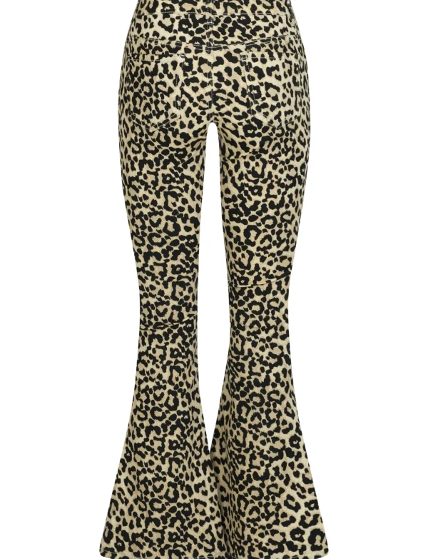 Folyrose | Flared jeans Ziva Panter Bruin