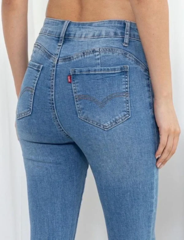 Folyrose | Skinny jeans L8061 Blauw