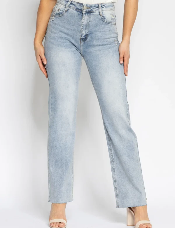 Folyrose | Straight jeans Lottey Blauw