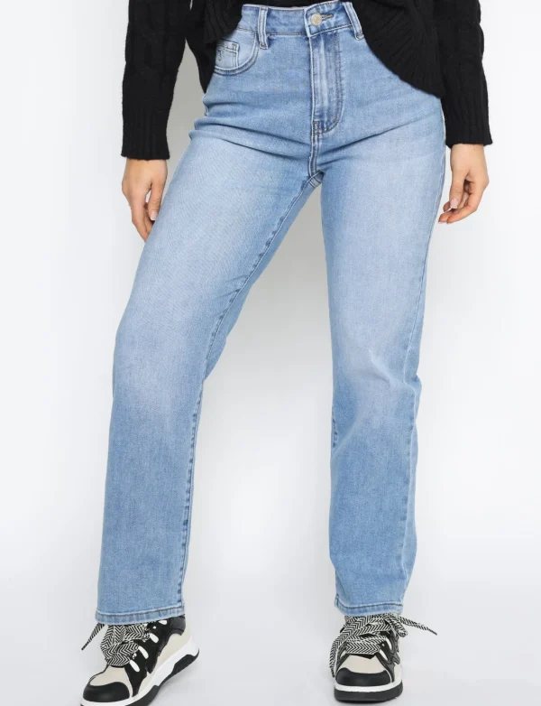 Folyrose | Straight jeans Y6565 Lichtblauw
