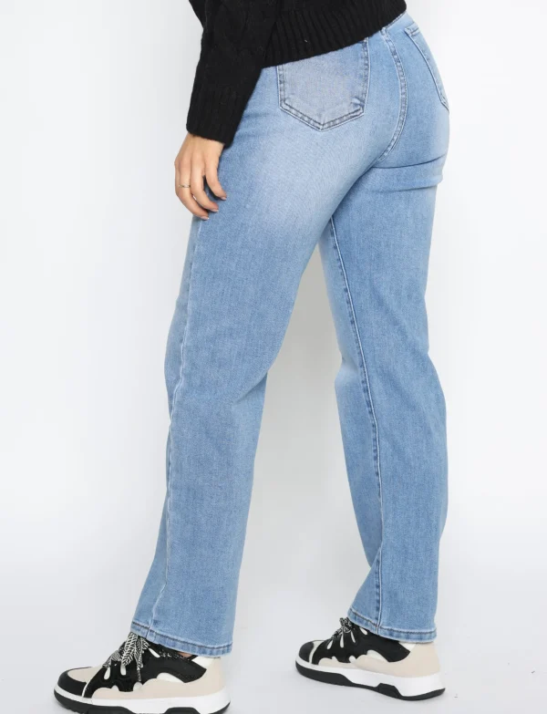 Folyrose | Straight jeans Y6565 Lichtblauw