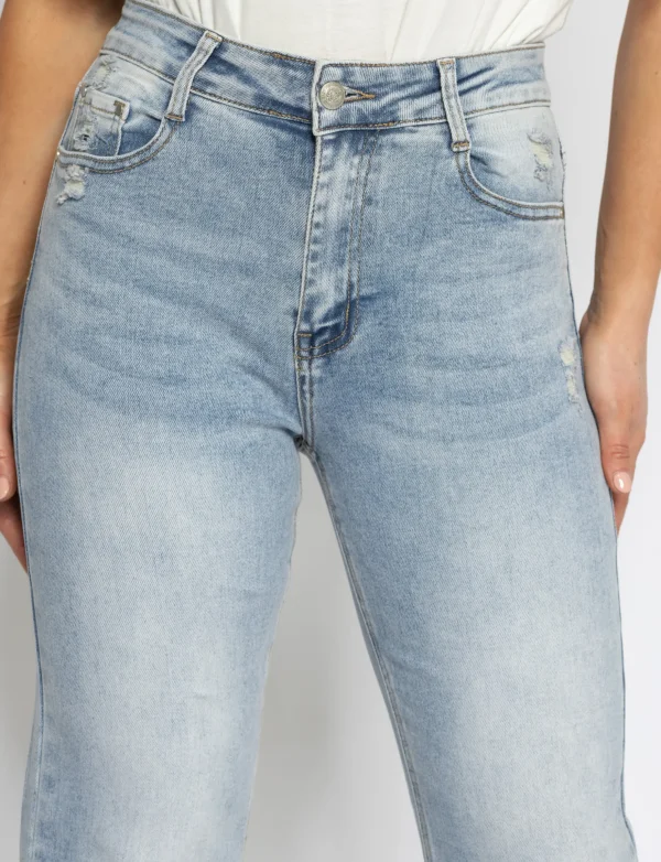 Folyrose | Straight jeans Lottey Blauw