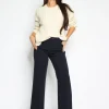 Folyrose | Straight leg, pantalon F8003S Donkerblauw