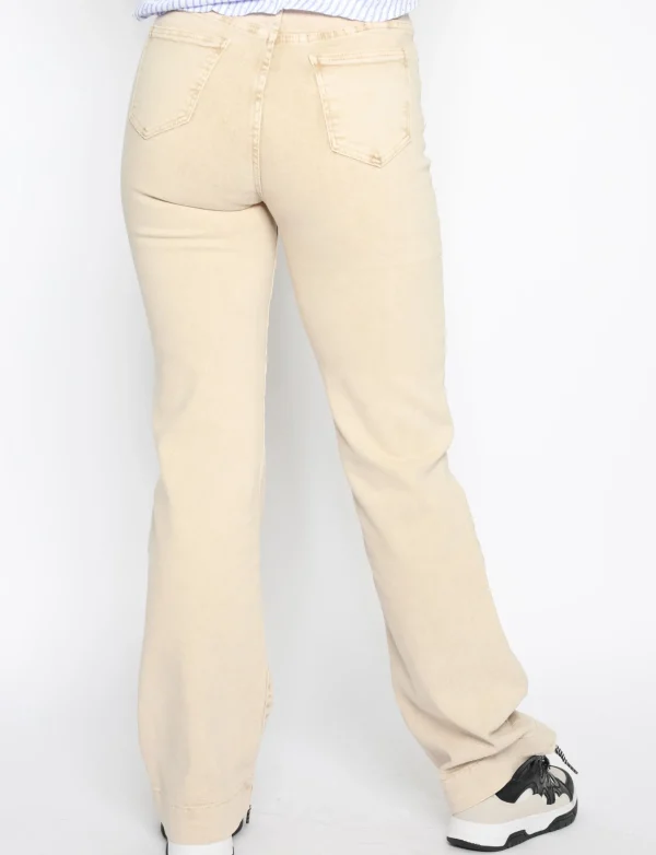Folyrose | Wide leg jeans YY6511 Beige
