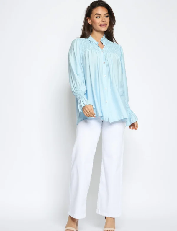 Folyrose | Wide leg jeans Y6590 Wit