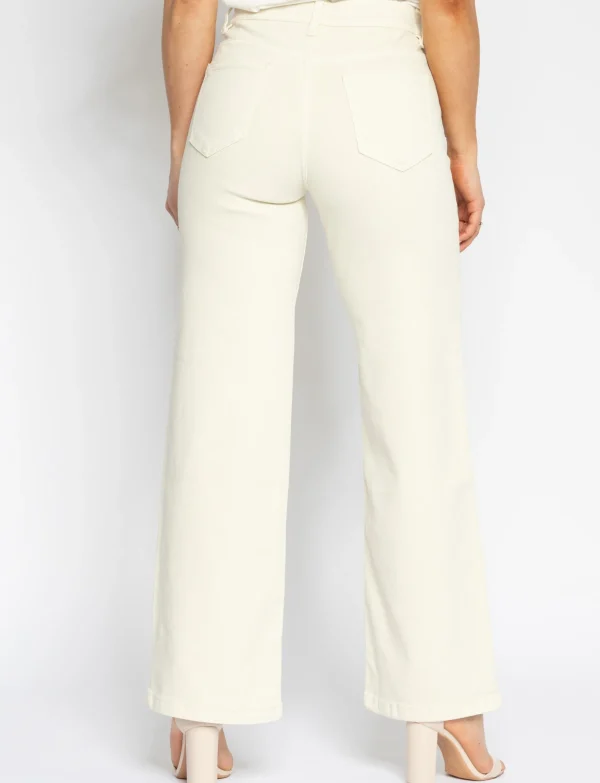 Folyrose | Wide leg jeans Lola-C Beige