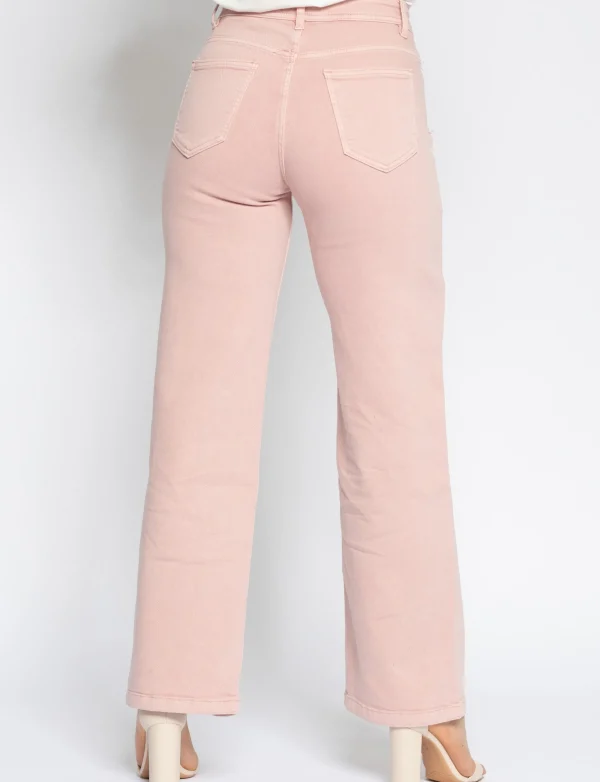 Folyrose | Wide leg jeans Lola-N Roze