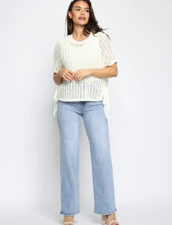 Gebreide top Milana Wit