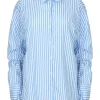 Gestreepte blouse Jasmijn Lichtblauw