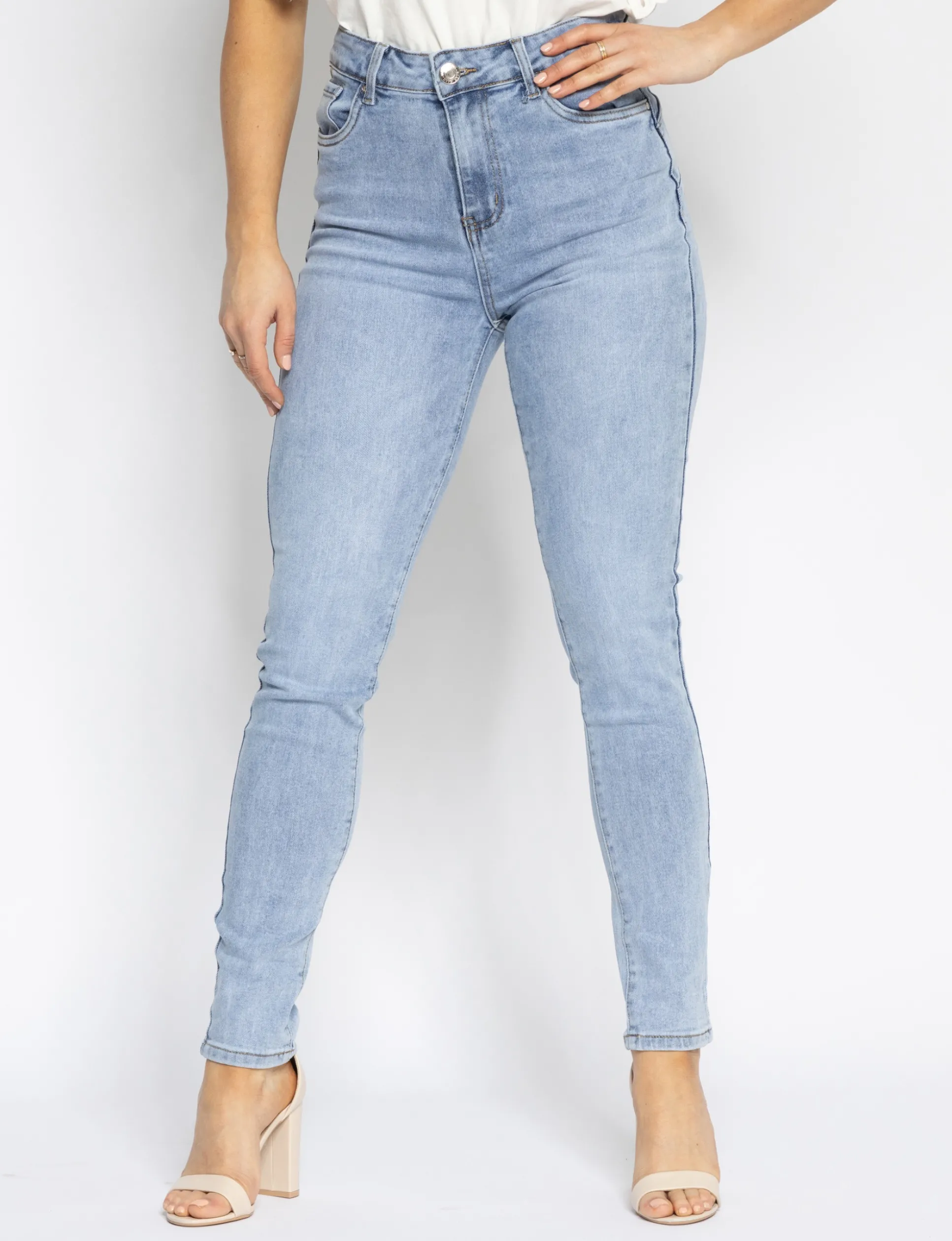 goodies__skinny_jeans_pus_2.webp Goodies | Skinny jeans, Push up Macy Blauw