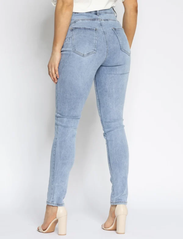 Goodies | Skinny jeans, Push up Macy Blauw