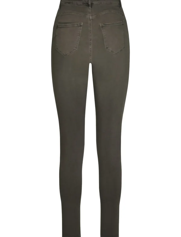 Goodies | Skinny jeans Q818 Donkerbruin