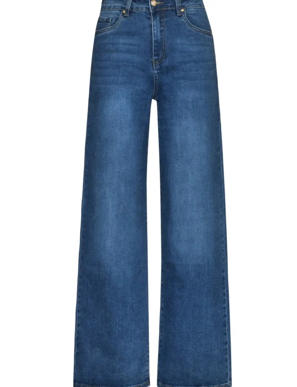 Goodies | Wide leg jeans DJ2517 Donkerblauw
