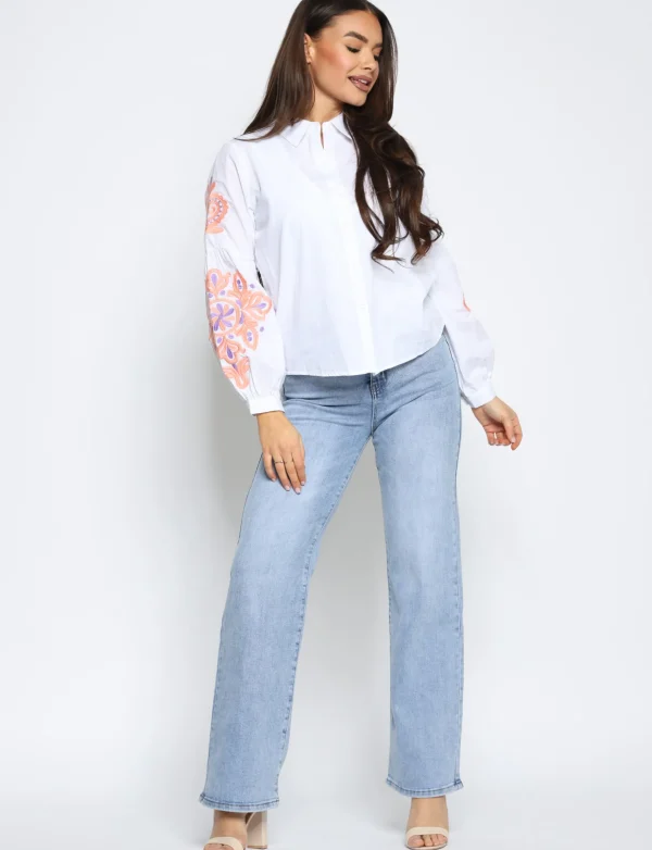Goodies | Wide leg jeans DJ2434 Blauw