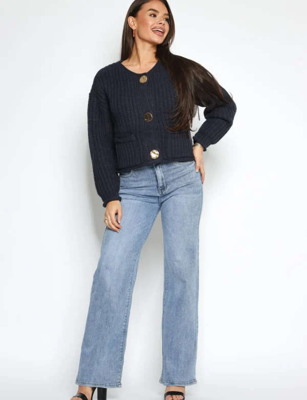 Goodies | Wide leg jeans DJ2601 Blauw